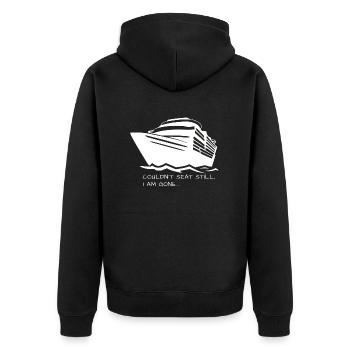 CROISIÈRE Je suis parti - Veste à capuche bio Premium Unisexe - noir - Dos - Nico (187cm)