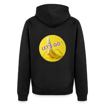 Allons-y - Veste à capuche bio Premium Unisexe - noir - Dos - Nico (187cm)