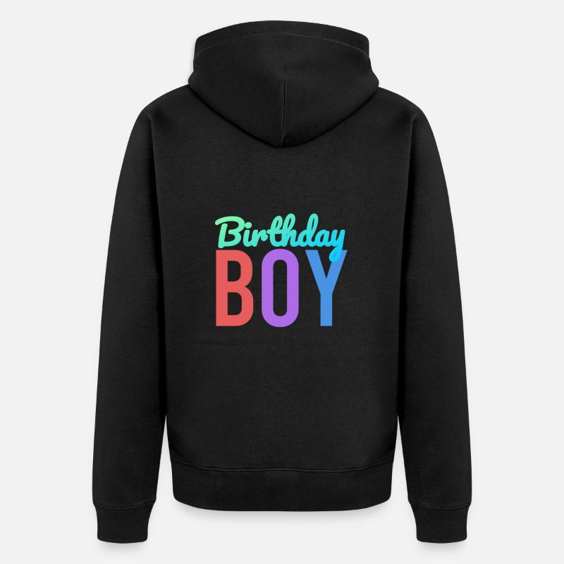 Garçon d’anniversaire - Veste à capuche bio Premium Unisexe - noir