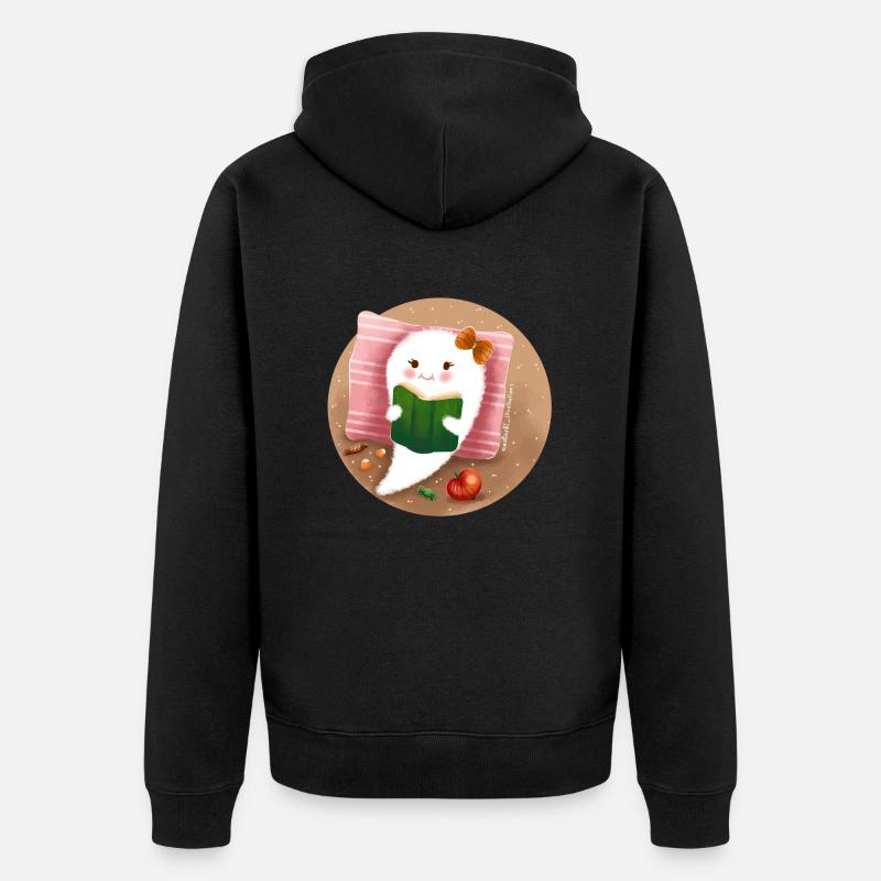 Lecture de l’ - Veste à capuche bio Premium Unisexe - noir