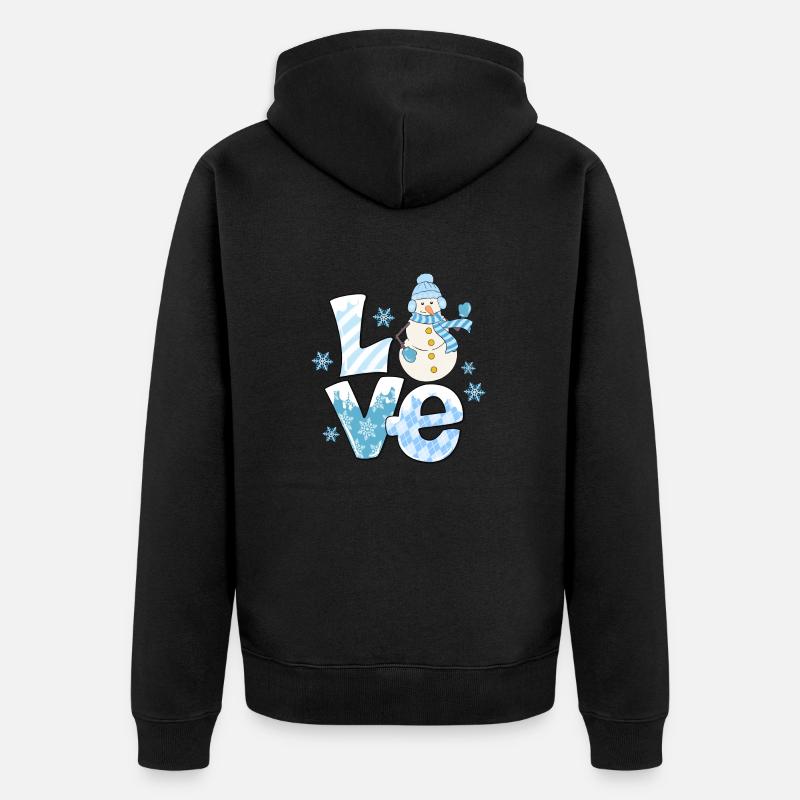 Amour - Veste à capuche bio Premium Unisexe - noir