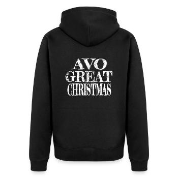 Geek Awesome Beach Bedroom Christmas Birthday - Unisex Premium Organic Zip Hoodie - black - Back - Nico (187cm)
