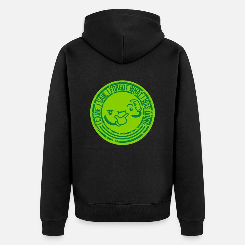 Je suis venu voir oublier - Veste à capuche bio Premium Unisexe - noir