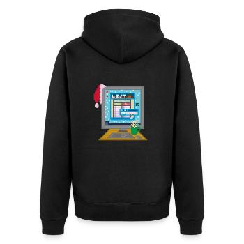 LA LISTE - Veste à capuche bio Premium Unisexe - noir - Dos - Nico (187cm)