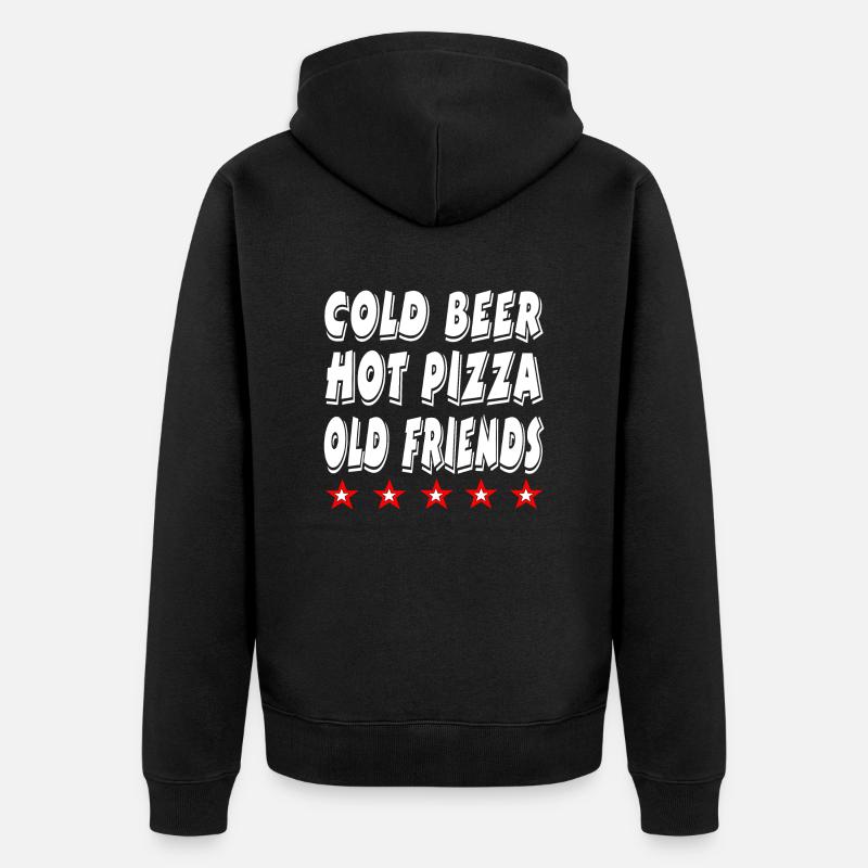 Bière - Veste à capuche bio Premium Unisexe - noir
