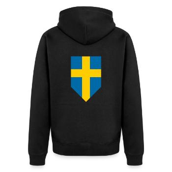 Suède - Veste à capuche bio Premium Unisexe - noir - Dos - Nico (187cm)