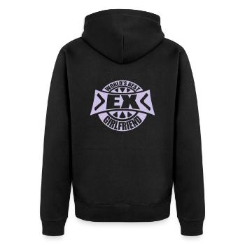 World's Best Ex Girlfriend - Unisex Premium Organic Zip Hoodie - black - Back - Nico (187cm)