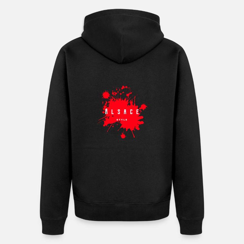 Alsace Style T-shirt logo - Veste à capuche bio Premium Unisexe - noir
