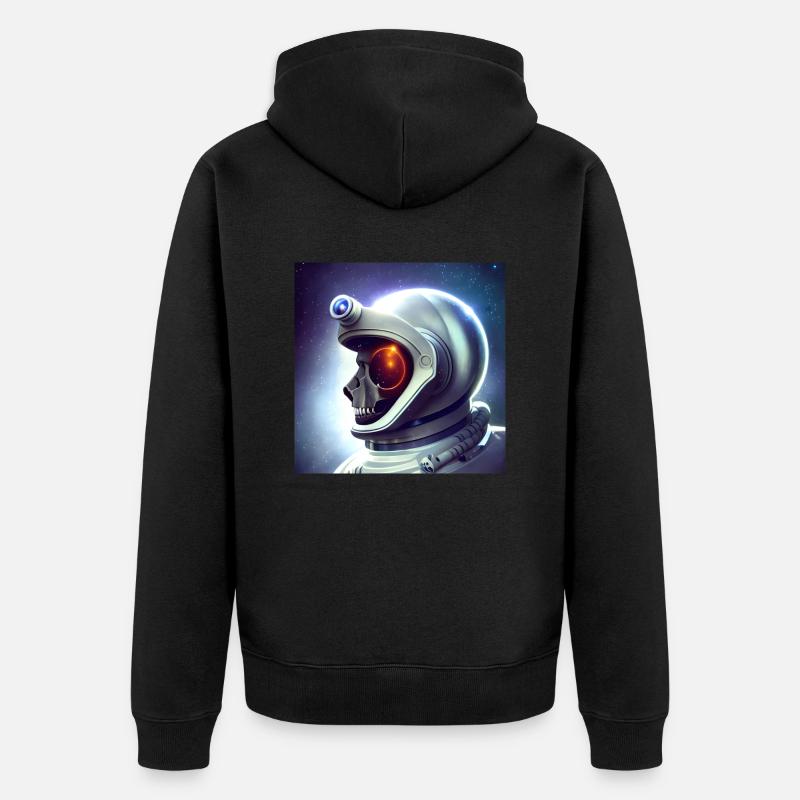 Héros de l’espace - Veste à capuche bio Premium Unisexe - noir