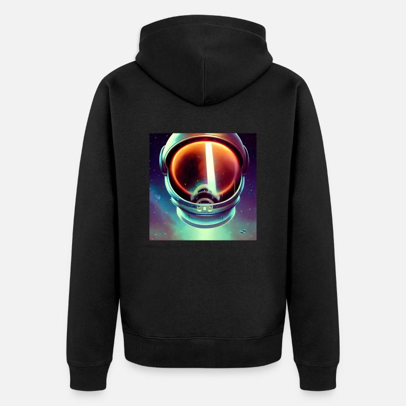 Héros de l’espace - Veste à capuche bio Premium Unisexe - noir