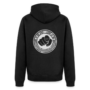 Viens à moi bro - Veste à capuche bio Premium Unisexe - noir - Dos - Nico (187cm)