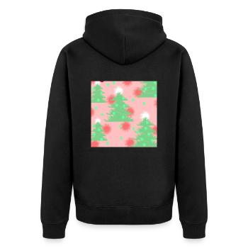 Hiver pastel - Veste à capuche bio Premium Unisexe - noir - Dos - Nico (187cm)