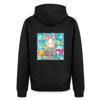 Joyeux Noël, Noël. - Veste à capuche bio Premium Unisexe - noir - Dos - Nico (187cm)