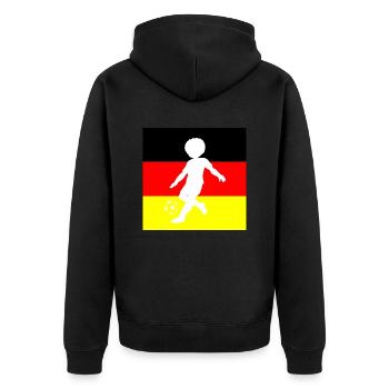 Fußball Football - Veste à capuche bio Premium Unisexe - noir - Dos - Nico (187cm)