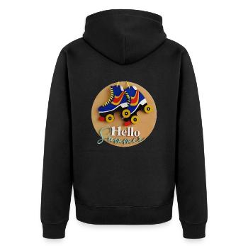 Roller Quad - Veste à capuche bio Premium Unisexe - noir - Dos - Nico (187cm)
