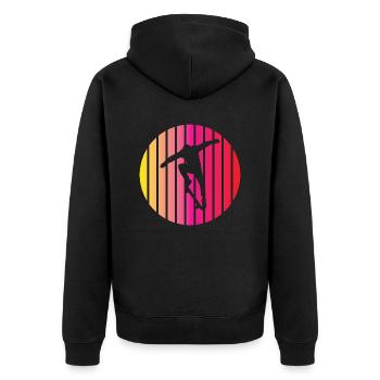 Skateboard Skating Longboard Skater Skateboarding - Veste à capuche bio Premium Unisexe - noir - Dos - Nico (187cm)