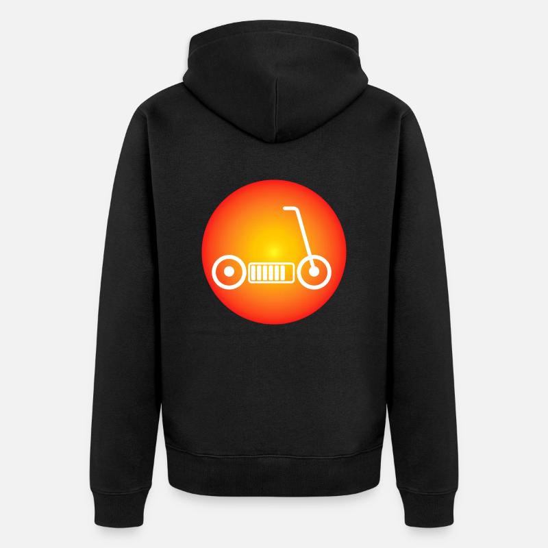 E-Scooter E-Roller Scooter - Veste à capuche bio Premium Unisexe - noir