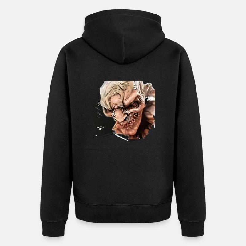 Krampus Percht Devil 2313 - Veste à capuche bio Premium Unisexe - noir