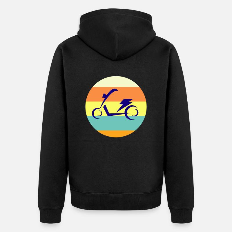 E-Scooter E-Roller Scooter - Veste à capuche bio Premium Unisexe - noir