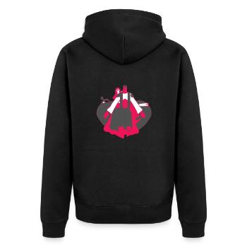 Protection d'amour - Veste à capuche bio Premium Unisexe - noir - Dos - Nico (187cm)