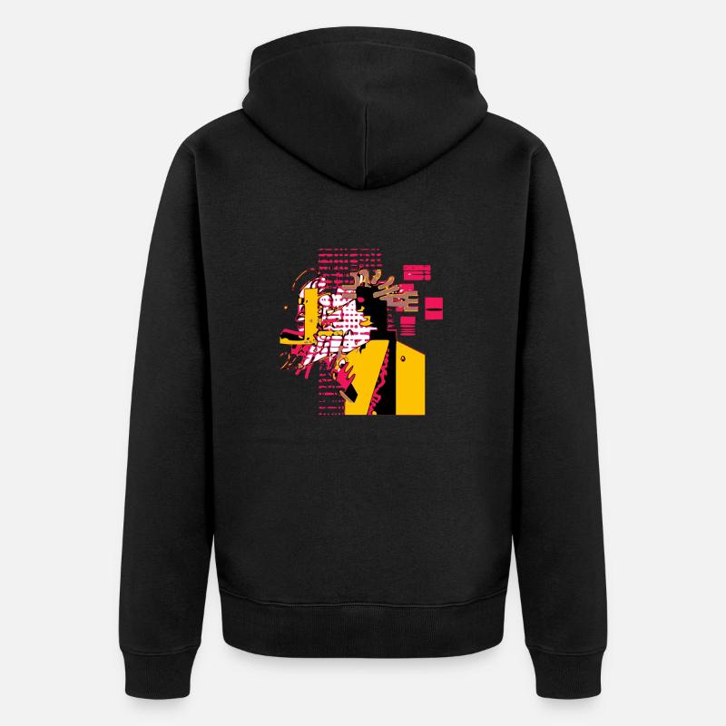 Caco le cyber punk - Veste à capuche bio Premium Unisexe - noir
