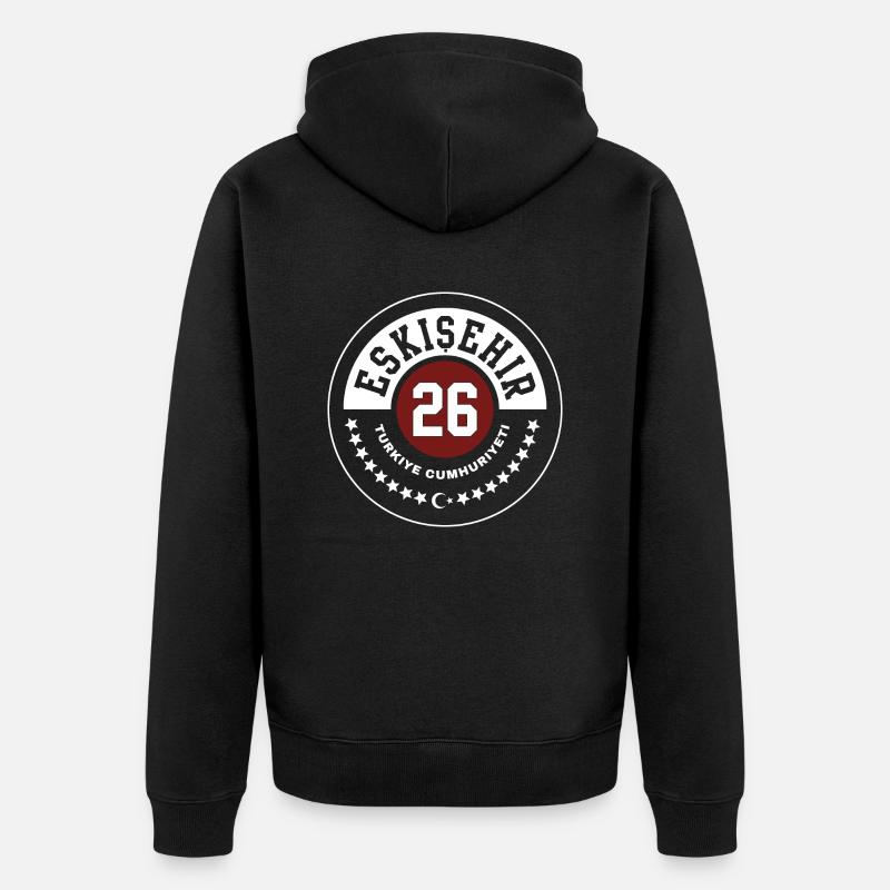 Eskisehir - Veste à capuche bio Premium Unisexe - noir