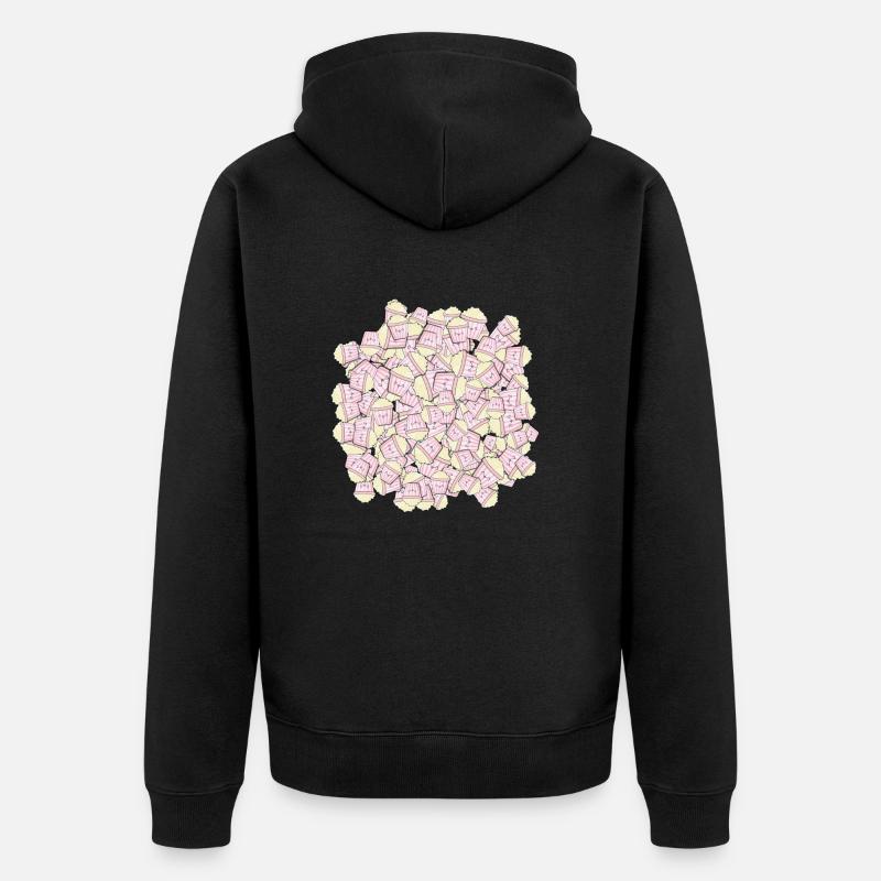 beaucoup de maïs soufflé sucré - Veste à capuche bio Premium Unisexe - noir