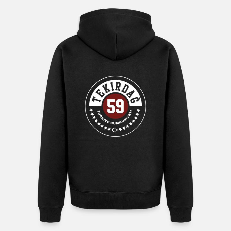 Tekirdağ - Veste à capuche bio Premium Unisexe - noir