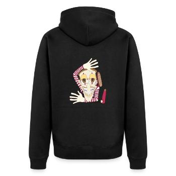FAIT UNE PHOTO - Veste à capuche bio Premium Unisexe - noir - Dos - Nico (187cm)