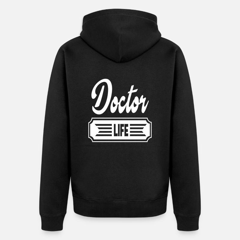 Vie de docteur - Veste à capuche bio Premium Unisexe - noir