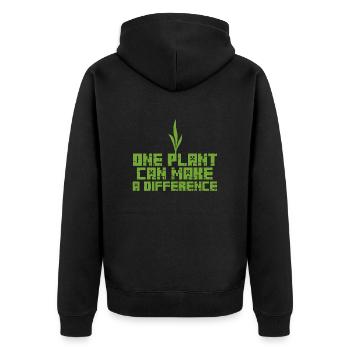 Nature - Veste à capuche bio Premium Unisexe - noir - Dos - Nico (187cm)