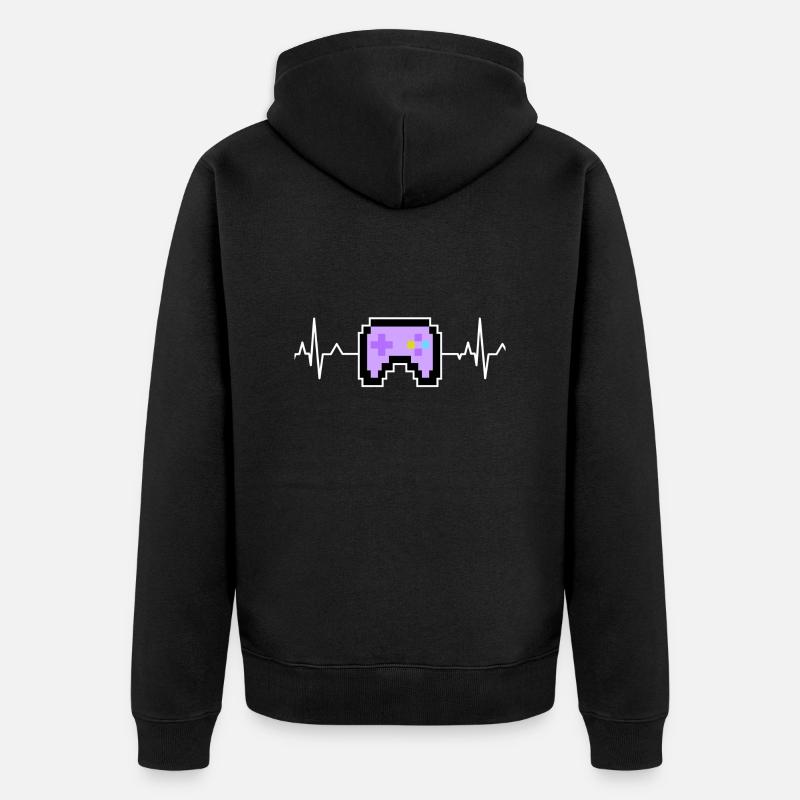 Controller - Unisex Premium Bio Zip Hoodie - Schwarz