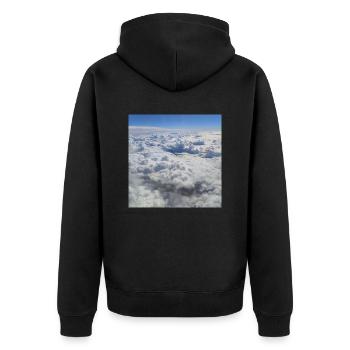 skyphotography 20 - Unisex Premium Organic Zip Hoodie - black - Back - Nico (187cm)