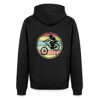 Descente VTT - Veste à capuche bio Premium Unisexe - noir - Dos - Nico (187cm)