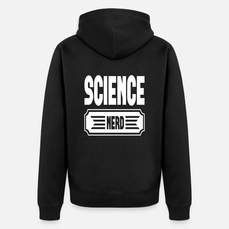 Science Nerd - Veste à capuche bio Premium Unisexe - noir