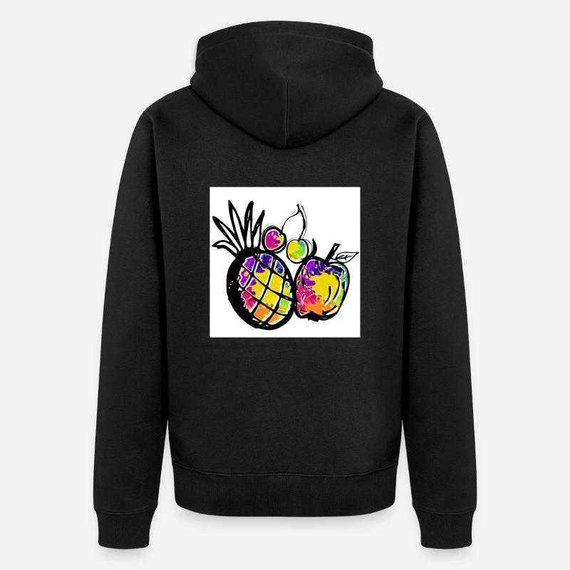 Fruit - Veste à capuche bio Premium Unisexe - noir