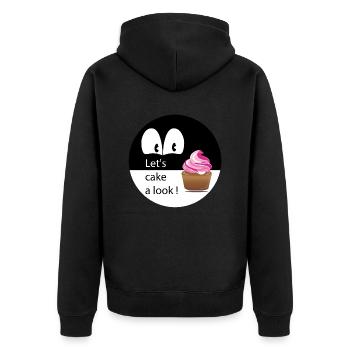 Cake a Look - Veste à capuche bio Premium Unisexe - noir - Dos - Nico (187cm)