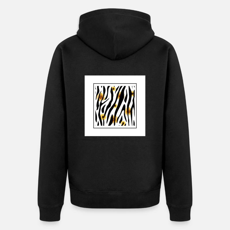 ZEBRA - Veste à capuche bio Premium Unisexe - noir