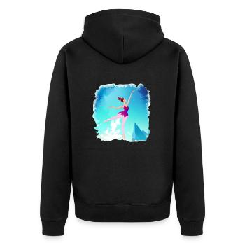 Ballet Dancer Ballerina Dance Class Gift Dance - Unisex Premium Organic Zip Hoodie - black - Back - Nico (187cm)