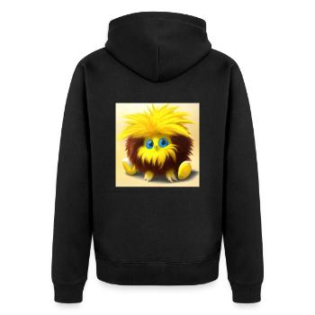 le câlin n°2 - Veste à capuche bio Premium Unisexe - noir - Dos - Nico (187cm)