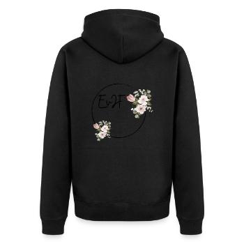 Evjf personnalisé - Veste à capuche bio Premium Unisexe - noir - Dos - Nico (187cm)