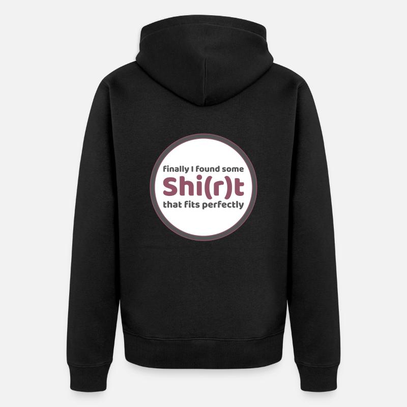 finally - Unisex Premium Bio Zip Hoodie - Schwarz