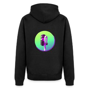 Singer Vocals Musicians Band Singing Hobby Singers - Unisex Premium Organic Zip Hoodie - black - Back - Nico (187cm)