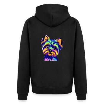 Terrier Chien Chien Propriétaire Chien Chiens Propriétaire de Chien Propriétaire de Chien - Veste à capuche bio Premium Unisexe - noir - Dos - Nico (187cm)