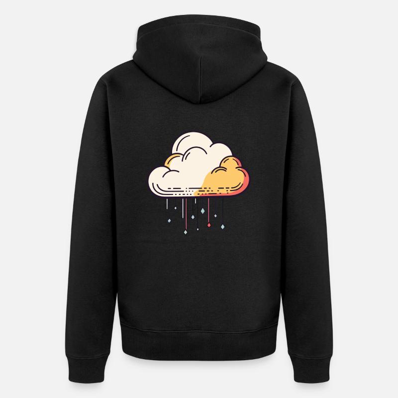 Nuage - Veste à capuche bio Premium Unisexe - noir