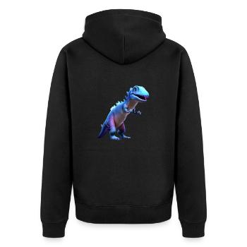Dino Child Tyrannosaurus Dinosaure Cadeau - Veste à capuche bio Premium Unisexe - noir - Dos - Nico (187cm)