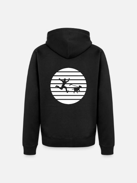 Hund Dog - Unisex Premium Bio Zip Hoodie - Schwarz
