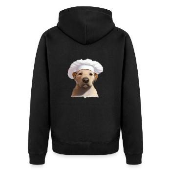 Golden Retriever Cooking Dogs Gastronom Puppy - Veste à capuche bio Premium Unisexe - noir - Dos - Nico (187cm)