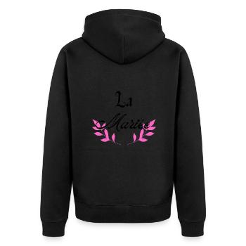 La mariée - Veste à capuche bio Premium Unisexe - noir - Dos - Nico (187cm)