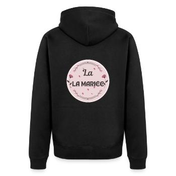 La mariée - Veste à capuche bio Premium Unisexe - noir - Dos - Nico (187cm)